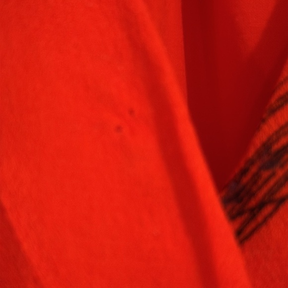 Free People Retro Coral Orange Floral Midi Dresss with Pockets Size 6 - Picture 13 of 16